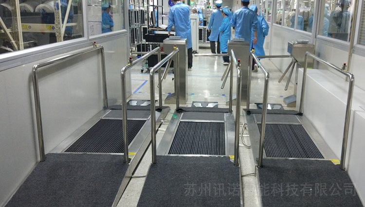 履帶式鞋底清潔機_ESD防靜電門禁系統