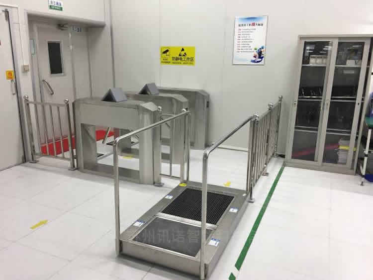 履帶式鞋底清潔機_ESD防靜電門禁系統